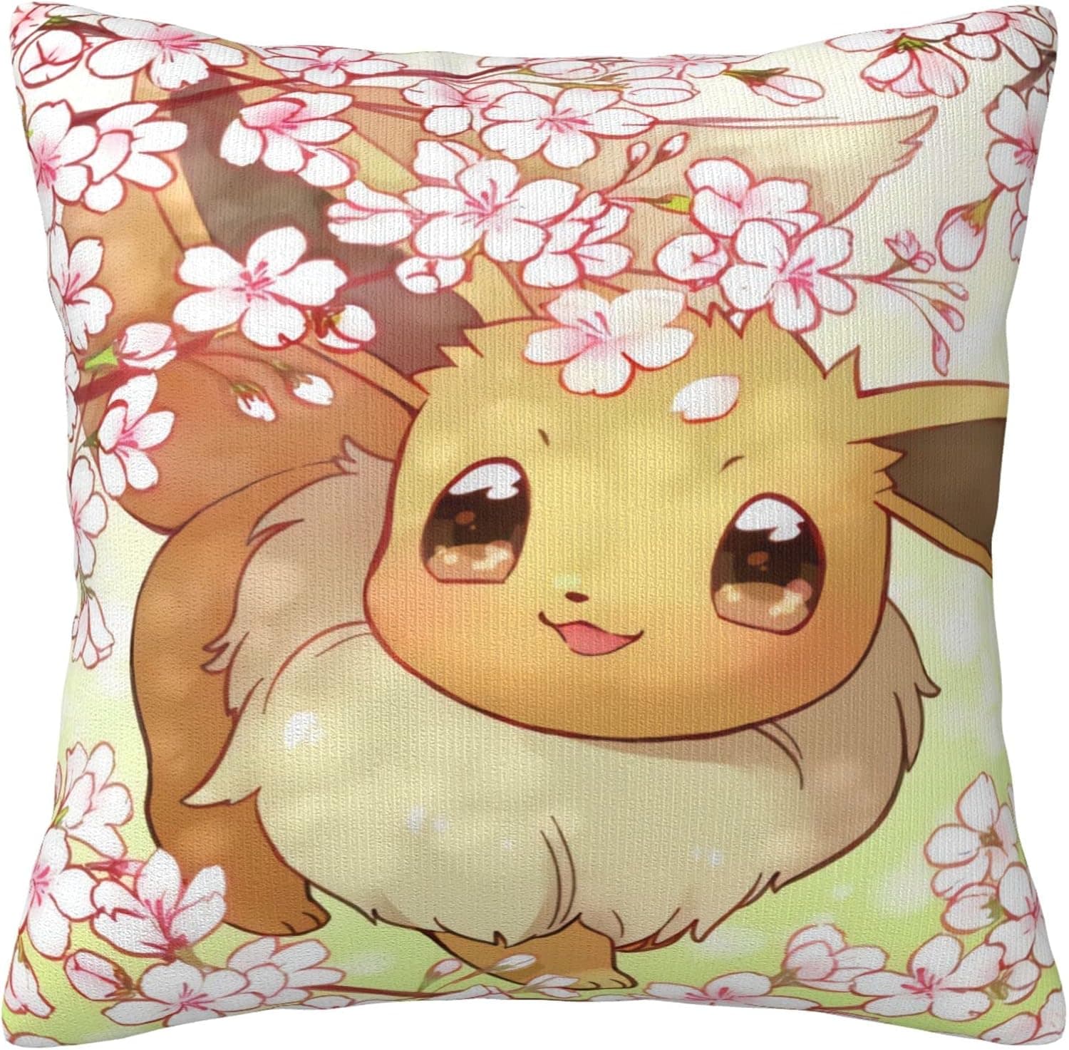 Anime Pillowcase Double-Sided Printed Square Throw Pillow Cover Zippered Pillow Case for Sofa Bedding Home Decor 18"X18"