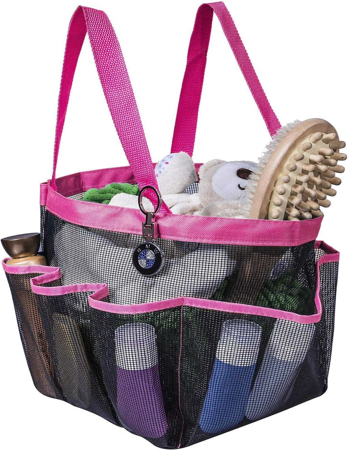 Attmu Mesh Shower Caddy for College Dorm Room Essentials, Hanging Portable Tote Bag Toiletry for Bathroom Accessories