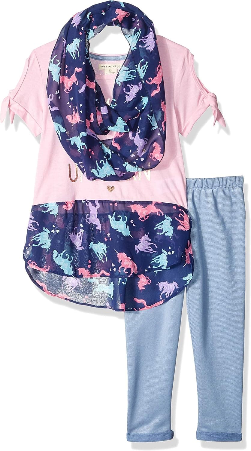 One Step Up girls 3 Piece Legging Set