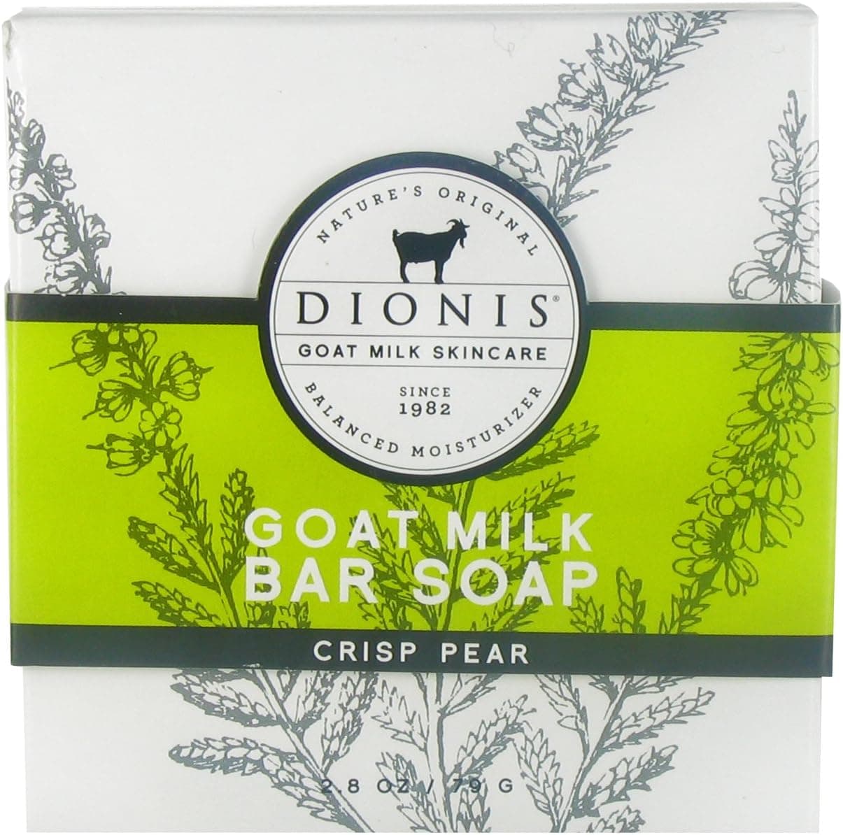 Dionis Goat Milk Skincare - Bar Soap, 2.8 oz., Crisp Pear