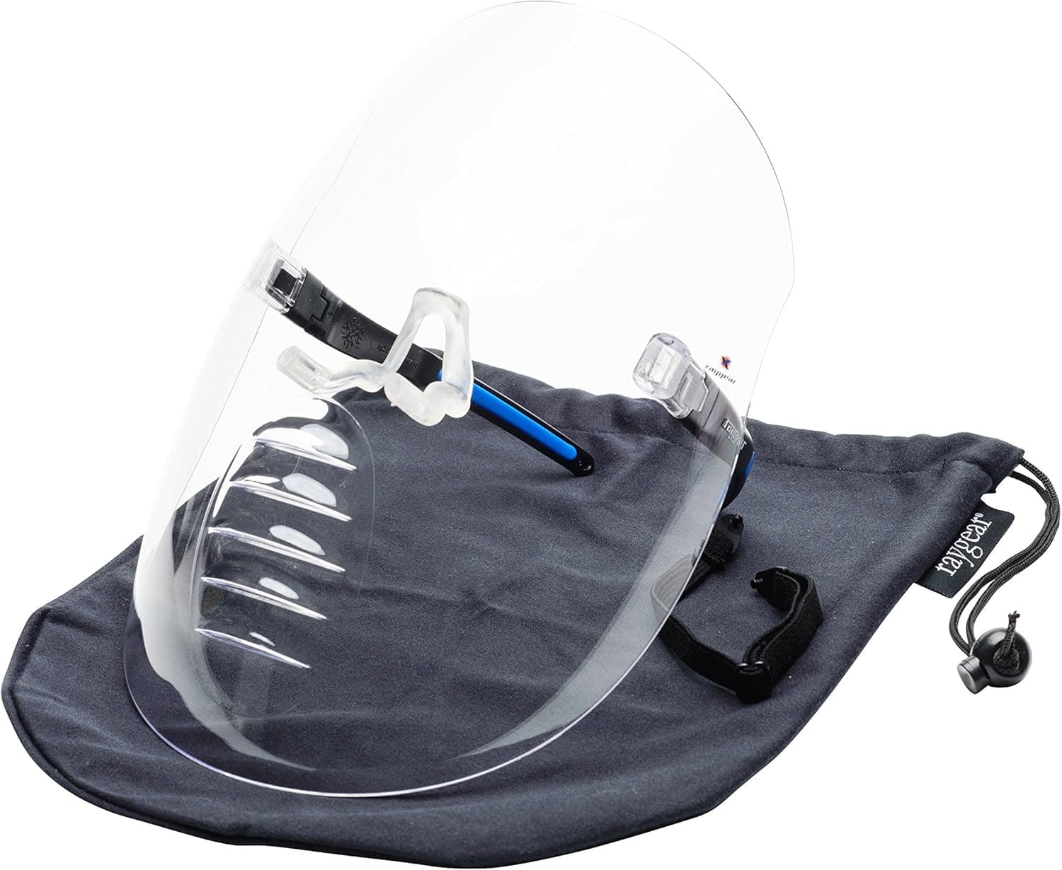X Shield: Full Face Vented Clear Face Shield Worn Like Glasses - Use Without Hats, Caps and Helmets