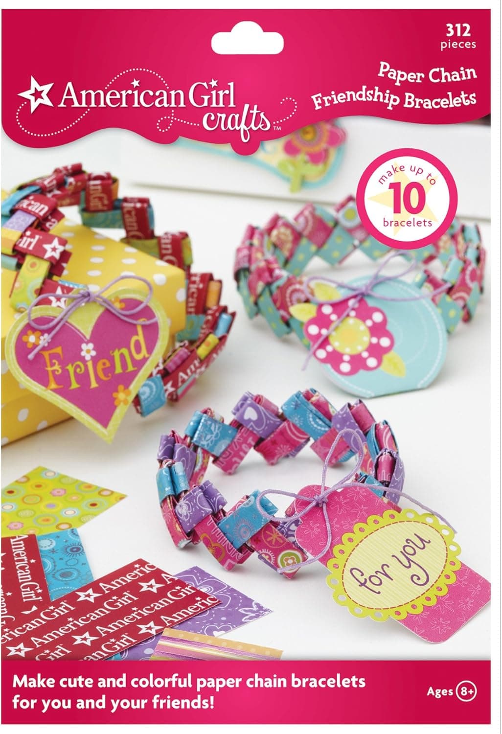 American Girl Crafts Paper Chain Friendship Bracelet Kit
