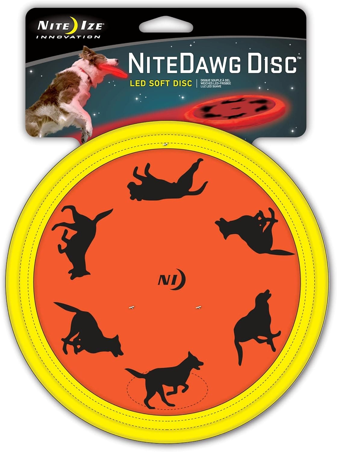 Nite Ize NDD-03-50 Nite Dawg LED Soft Disc, Red