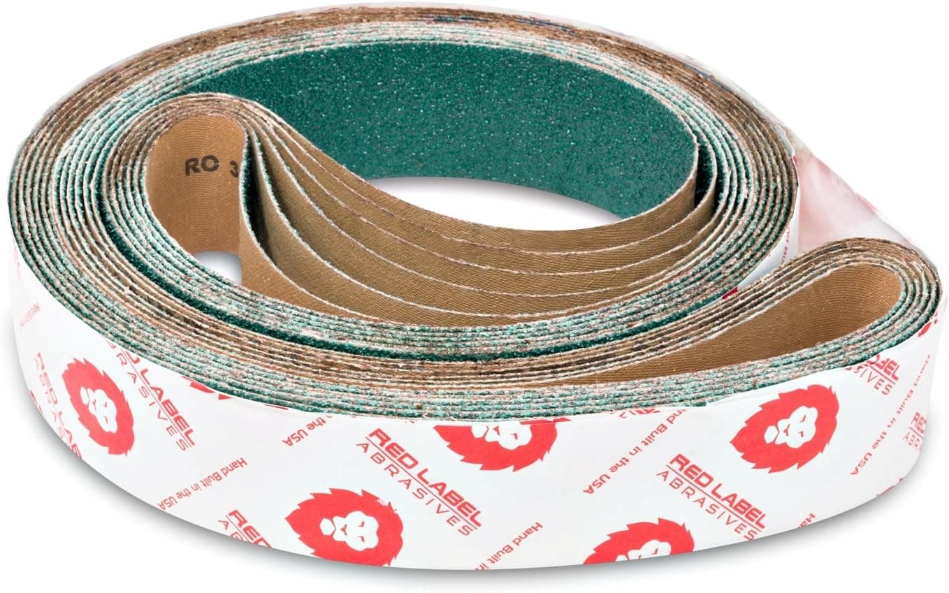Red Label Abrasives 2 X 72 Inch 36 Grit Metal Grinding Zirconia Sanding Belts, 6 Pack