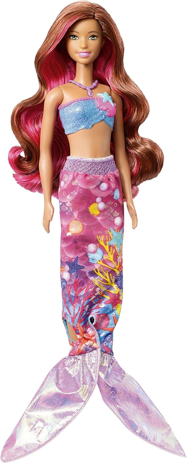 Barbie Mermaid Doll with Transforming Outfit and Dolphin Squirt Toy