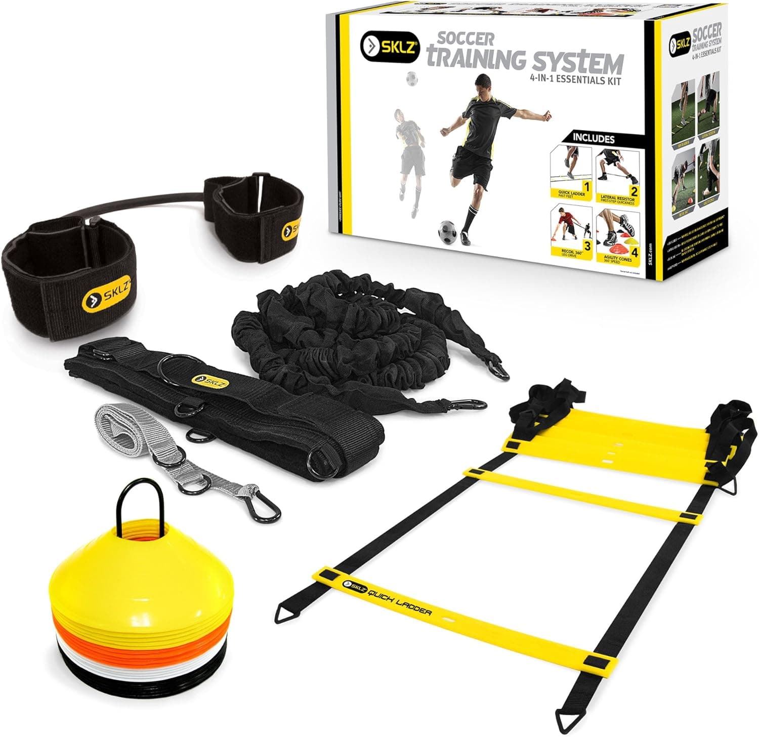 SKLZ Soccer Training System - 4-in-1 Essentials Kit