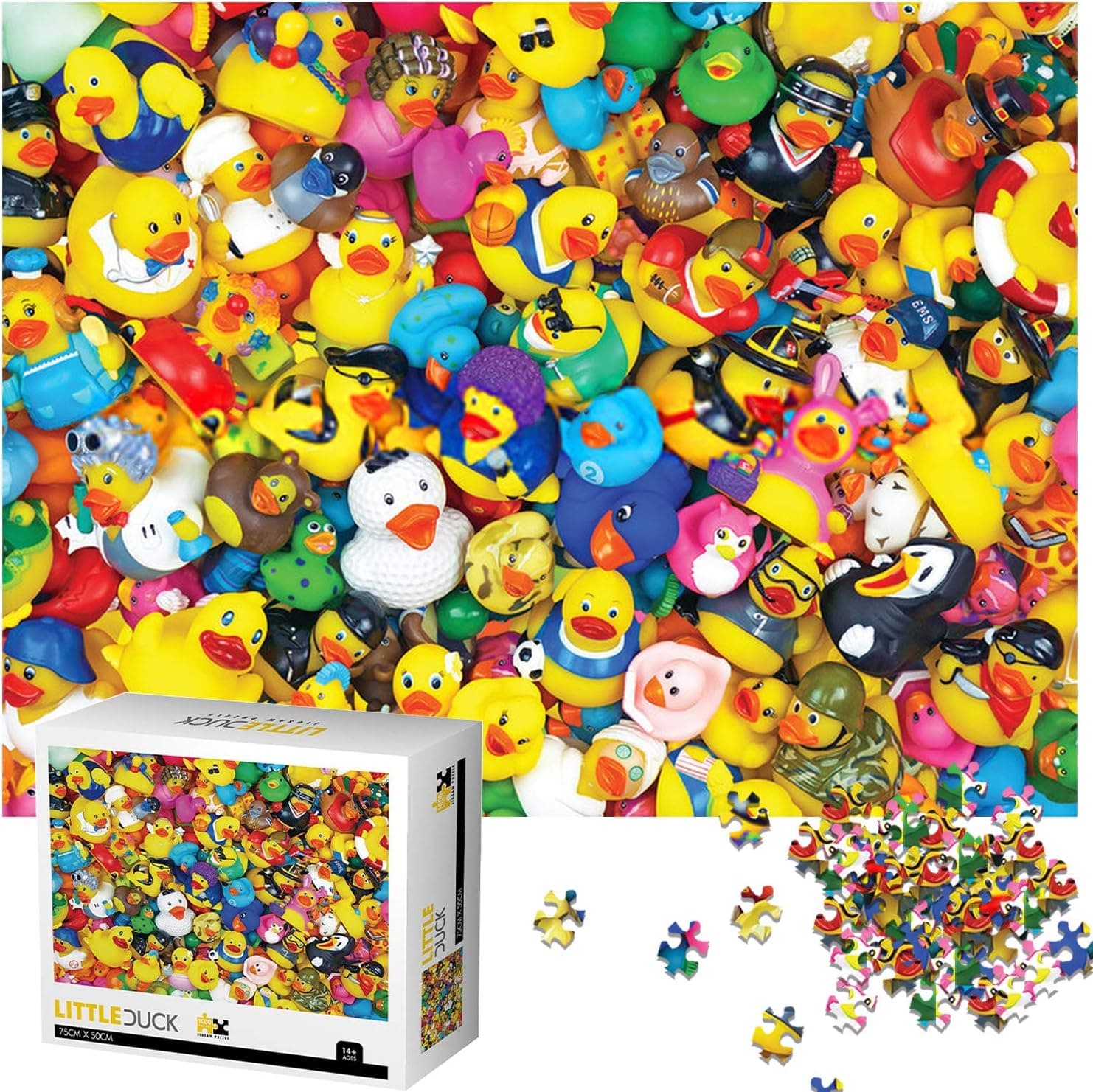 Jigsaw Puzzles for Adults Teens Kids - 1000 Pieces Duck Puzzle Diffcult Chellenge Family Party Puzzle Games Gift (Duck Puzzle)