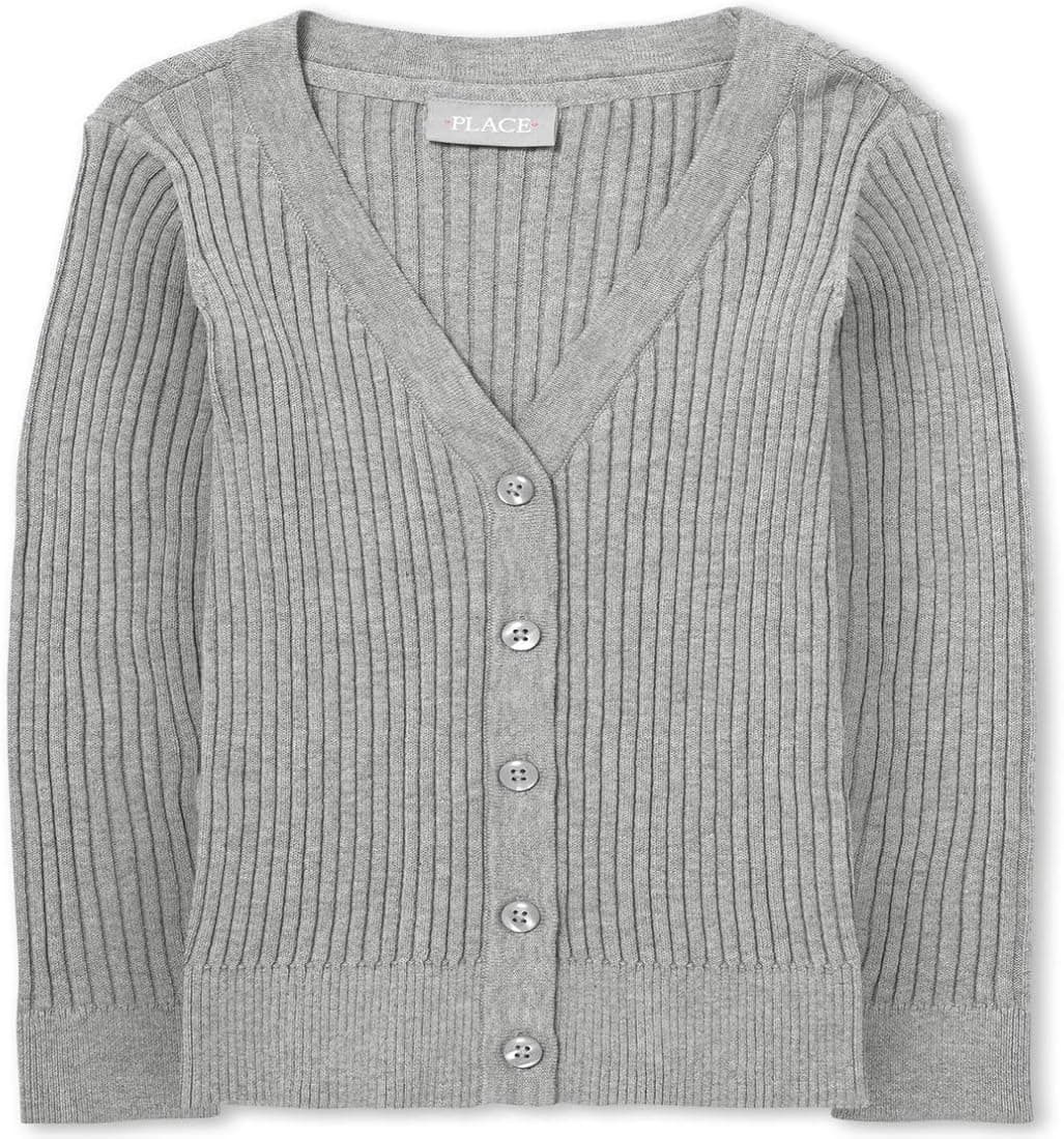 The Children's Place Girls' Ribbed Boyfriend Cardigan