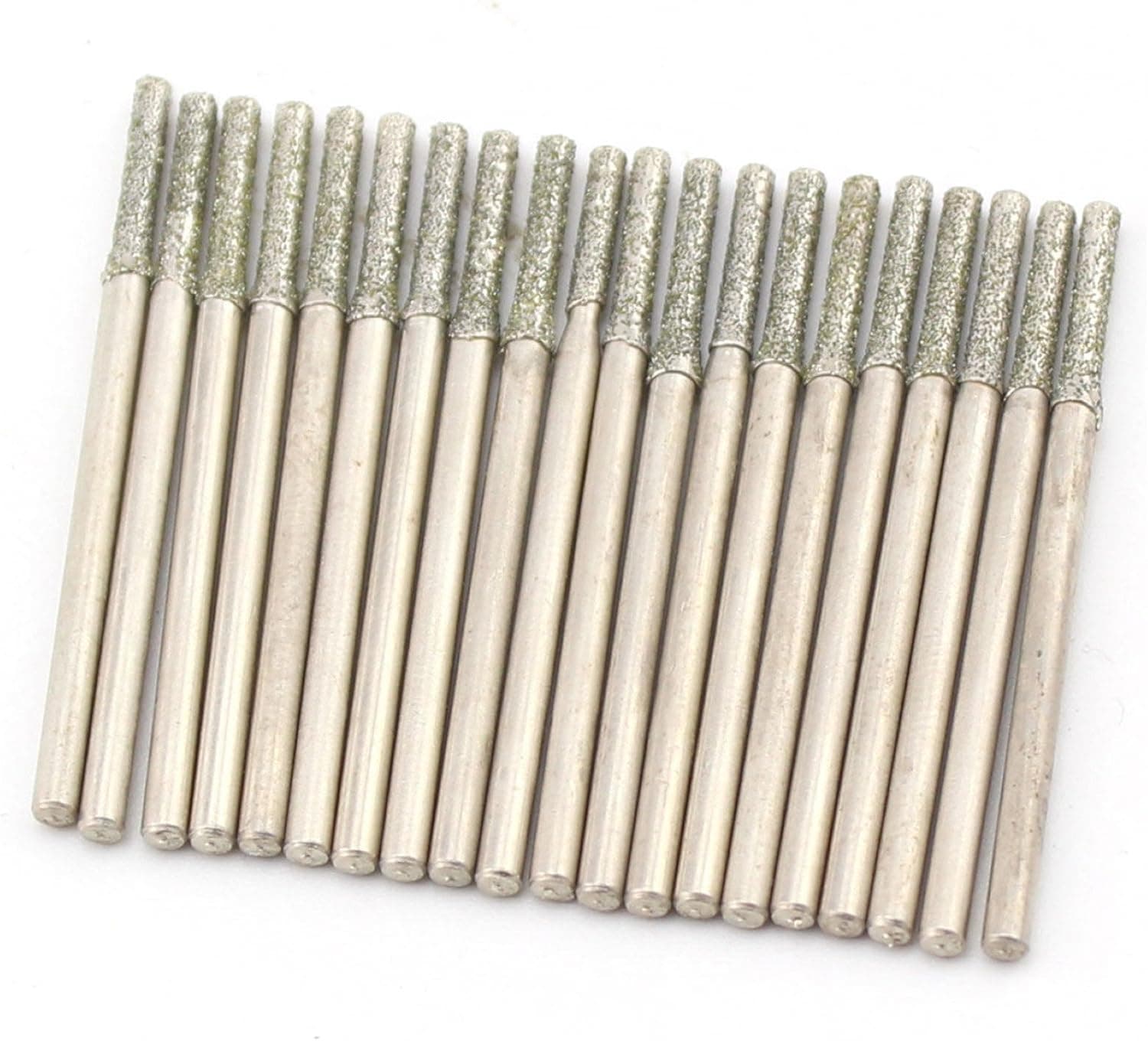 ILOVETOOL 2.0mm Diamond Jewelry Drill Bits Carving Bur Tools for Stone Pack of 30Pcs
