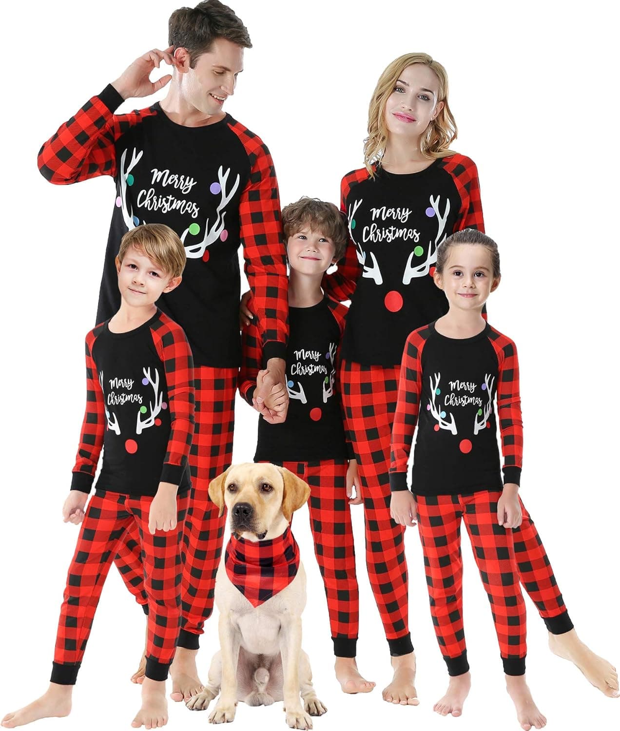 Matching Family Pajamas Xmas Deer Handmade Pjs Christmas Jammies Sleepwear Size 8
