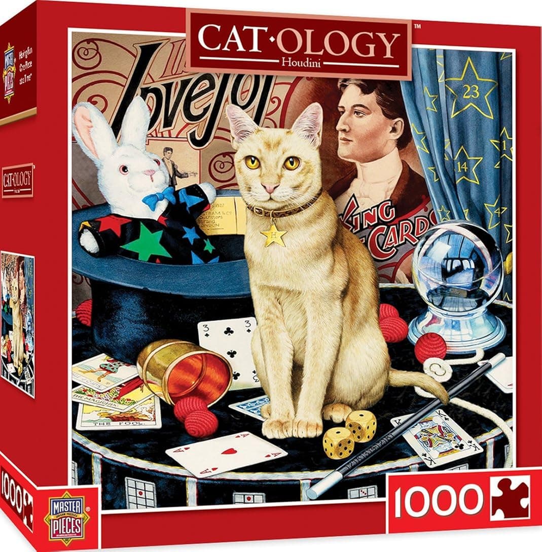 MasterPieces Catology 1000 Puzzles Collection - Houdini 1000 Piece Jigsaw Puzzle