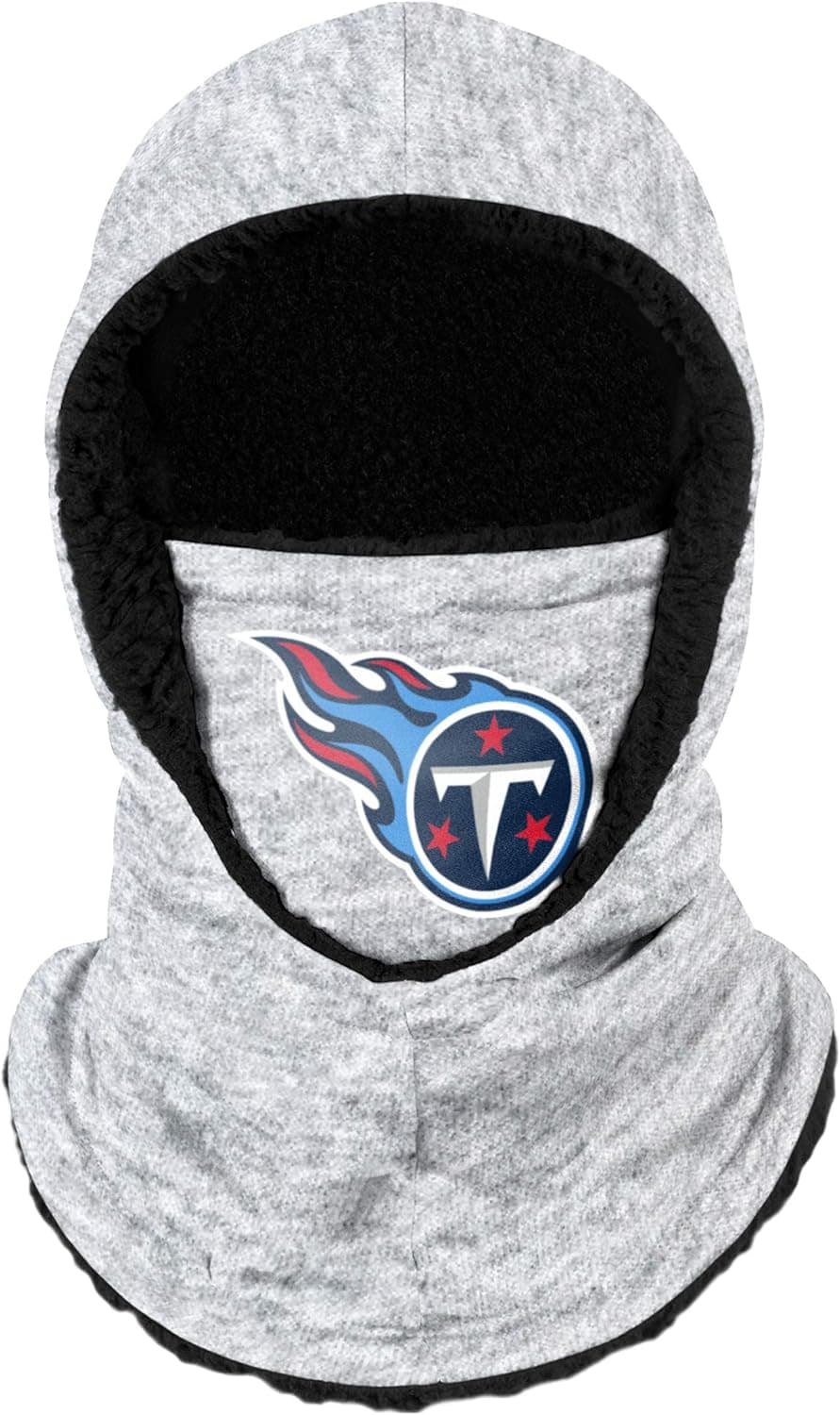 FOCO Youth Unisex NFL Heather Grey Big Logo Hooded Warm Fleece Lined Balaclava
