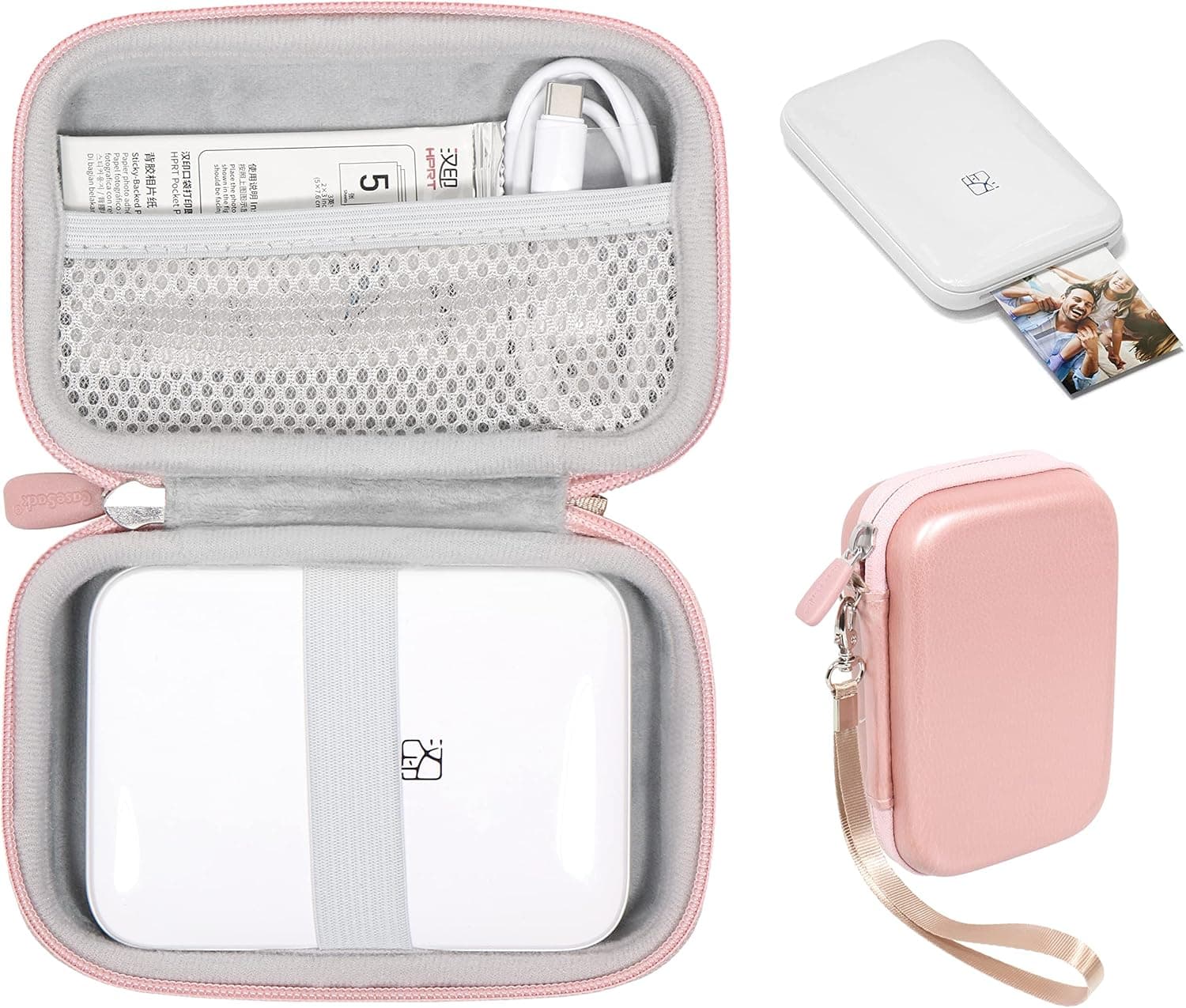 CaseSack Case for HP Sprocket 2x3 Portable Photo Printer, Polaroid Snap Touch, Zip Mobile Printer, PRT 2x3 Mini Portable Bluetooth Photo Printer MT53