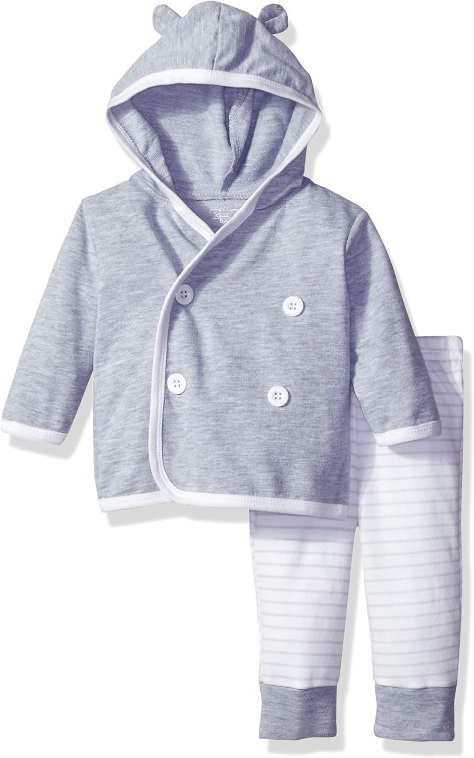 Rene Rofe Baby Girls' 2 Piece Hooded Cardigan and Pant Set