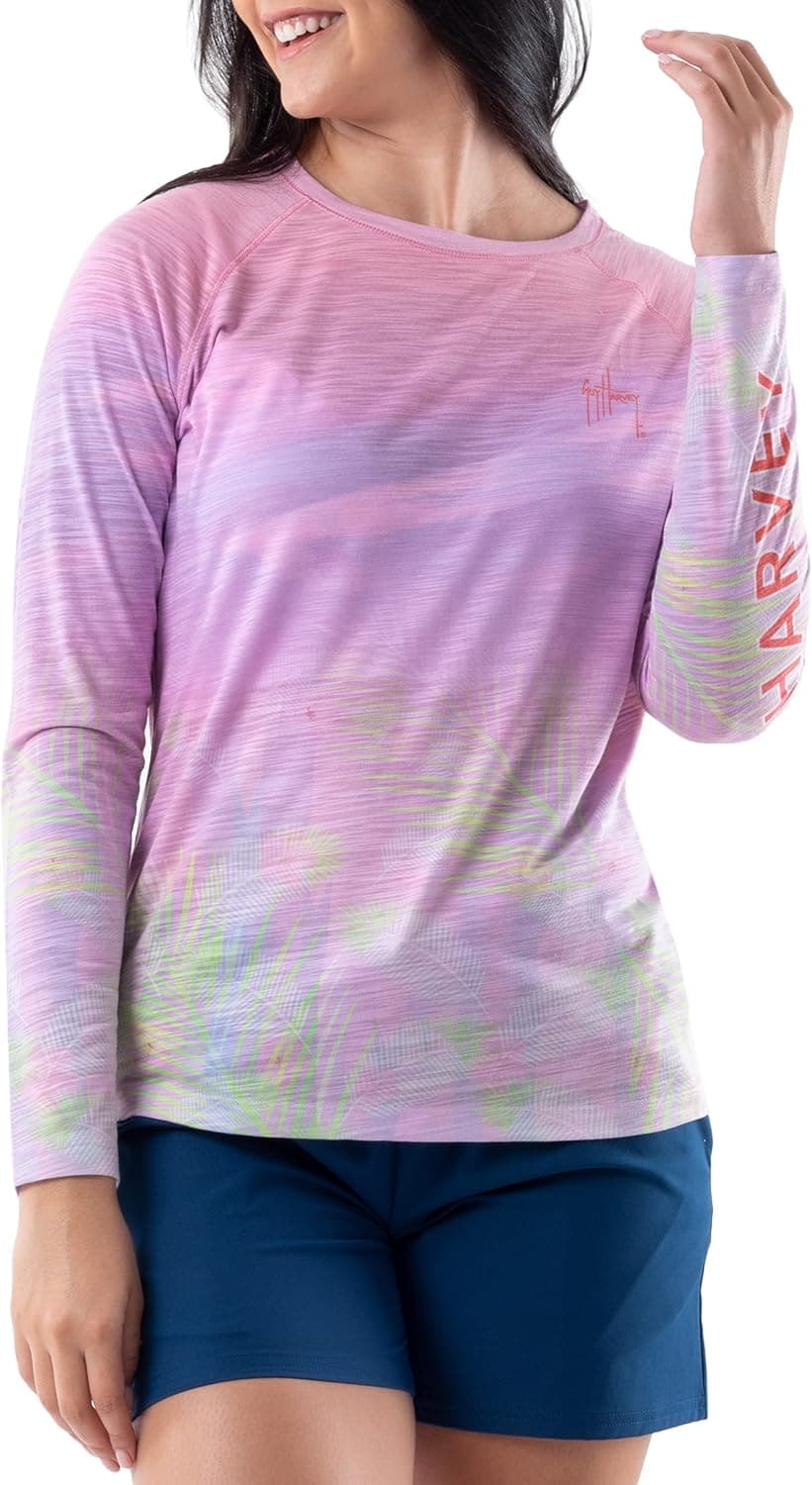 Guy Harvey Women's Long Sleeve Slub Raglan Tee