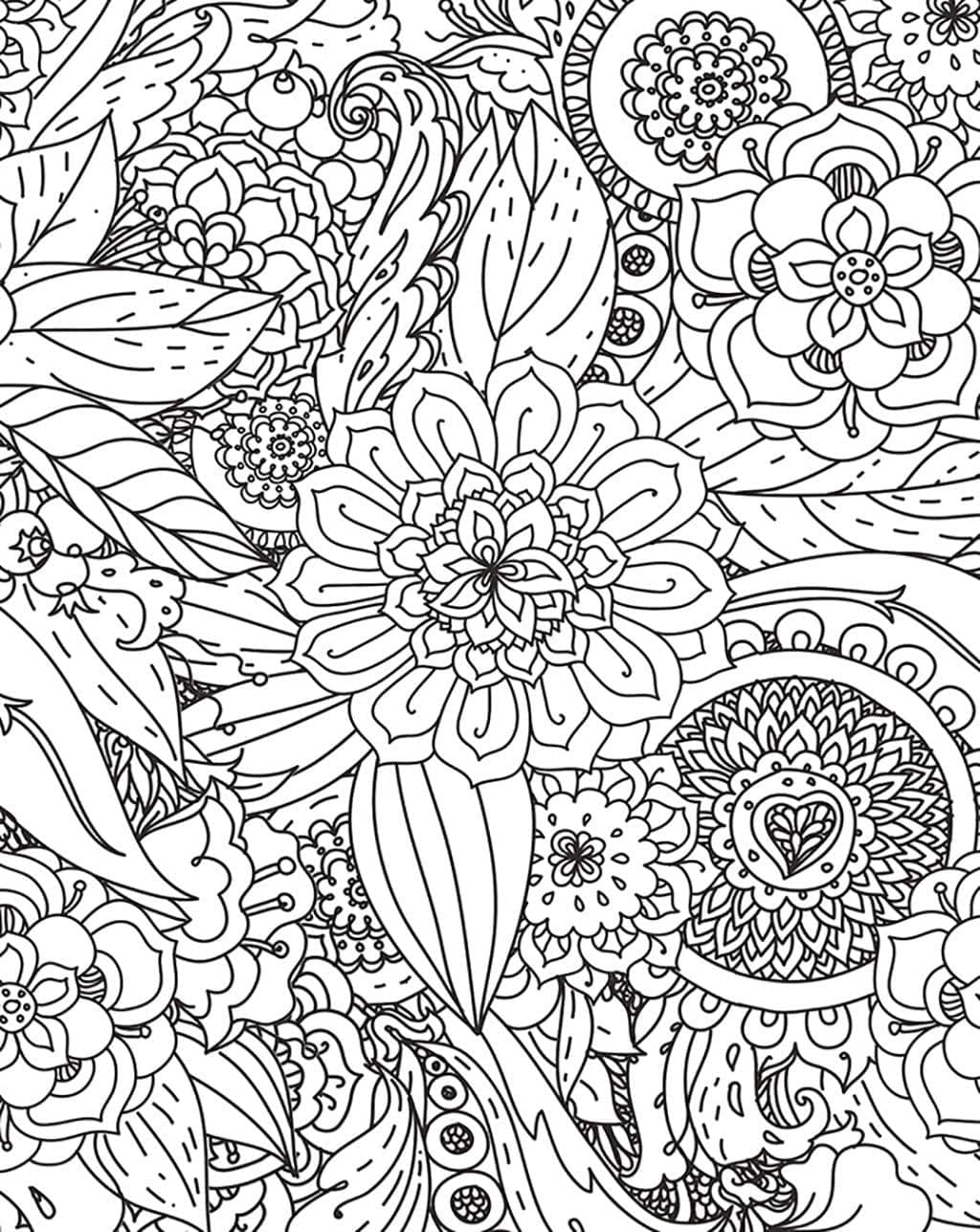 Trends International Floral Coloring Journal