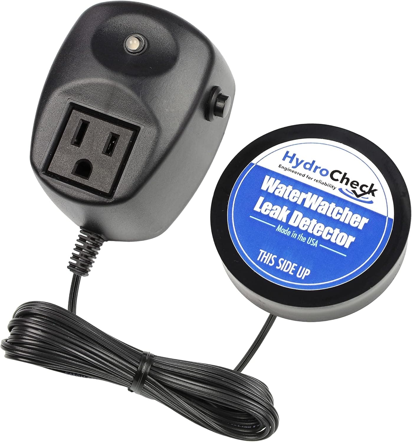 Leak Detector Alarm, Smart Sensor and Alert, Turns Off Flood Source, Pure Water Capable, Made in the USA by HydroCheck (WaterWatcher)