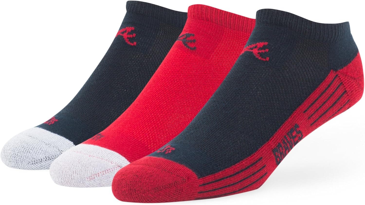 MLB Women's '47 Float Sport No-Show Socks, 3-Pack