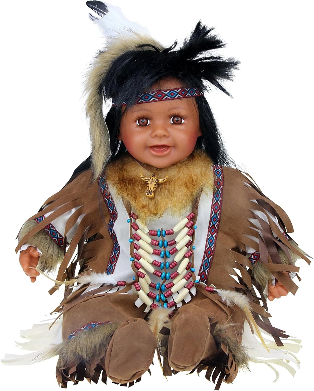 22" Collectible Native American (Indian) Vinyl Doll - Harsha - VM221076