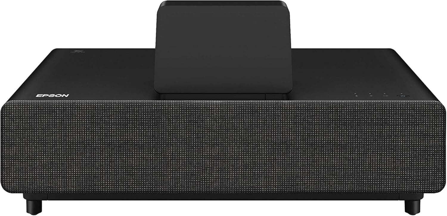 Epson EpiqVision Ultra LS500 Laser Ultra Short Throw Projector, 4000 lumens, 4K PRO-UHD, HDR, Android TV, Google Assistant, HDMI 2.0, Built-in Speakers – Black (Renewed)