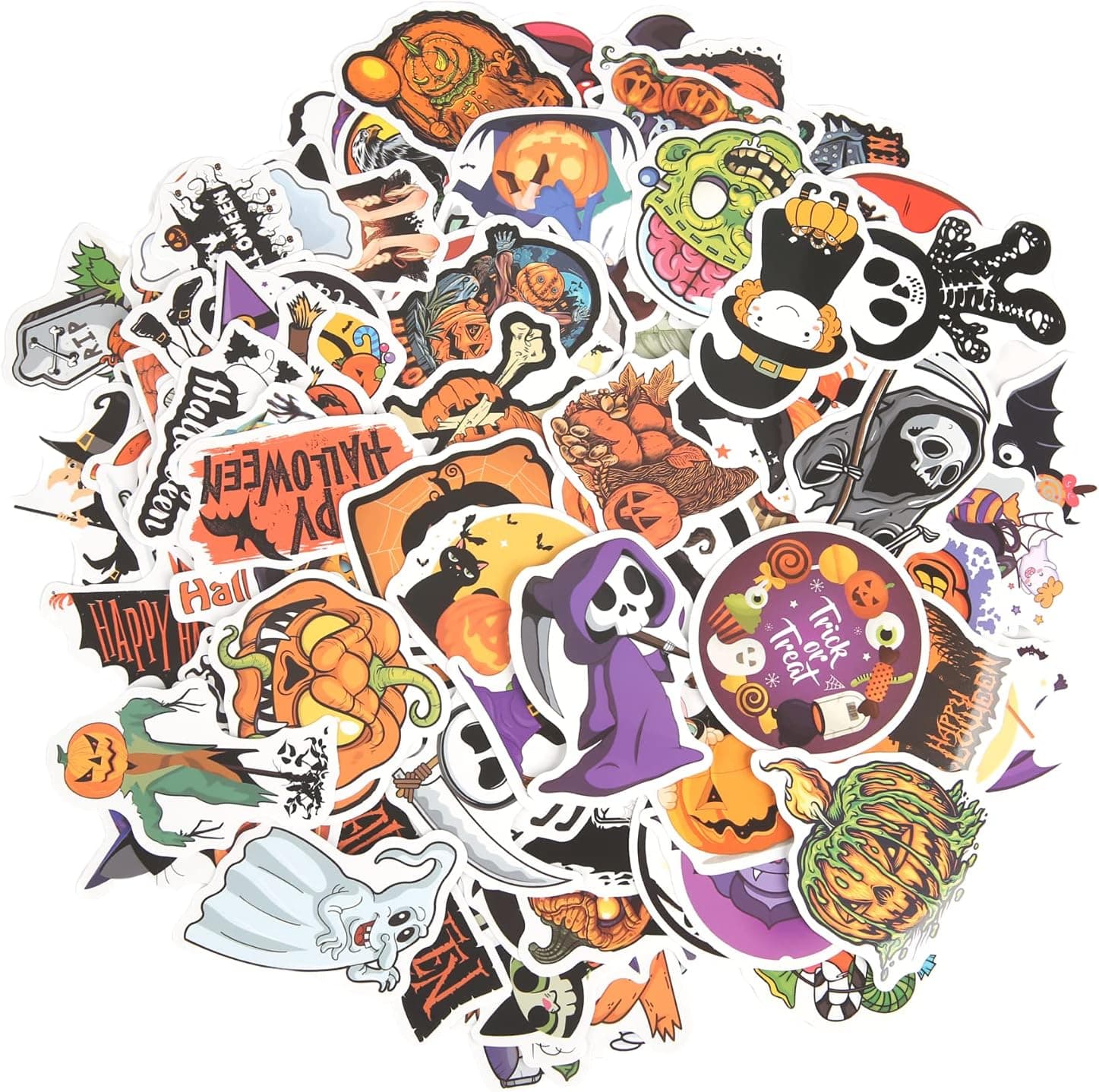Halloween Stickers for Water Bottle Notebook Luggage Case Bike for Girls Halloween Decor and Gift