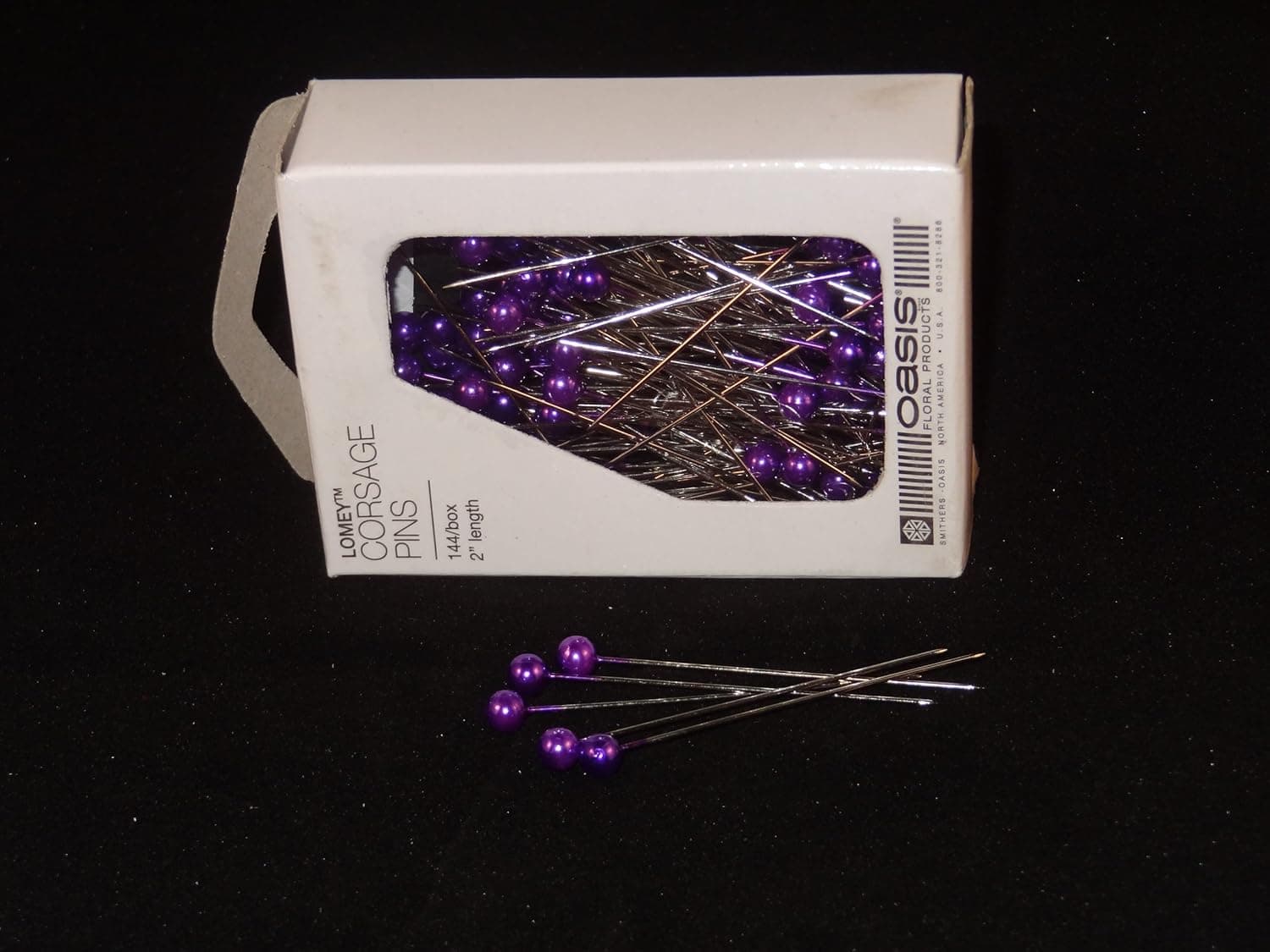 2'' Purple Corsage Pins Pk/144