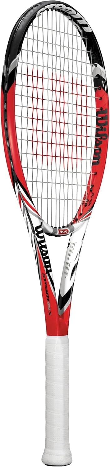 Wilson Steam 99 S Tennis Racquet - Red/Yellow/White/Black (Unstrung)