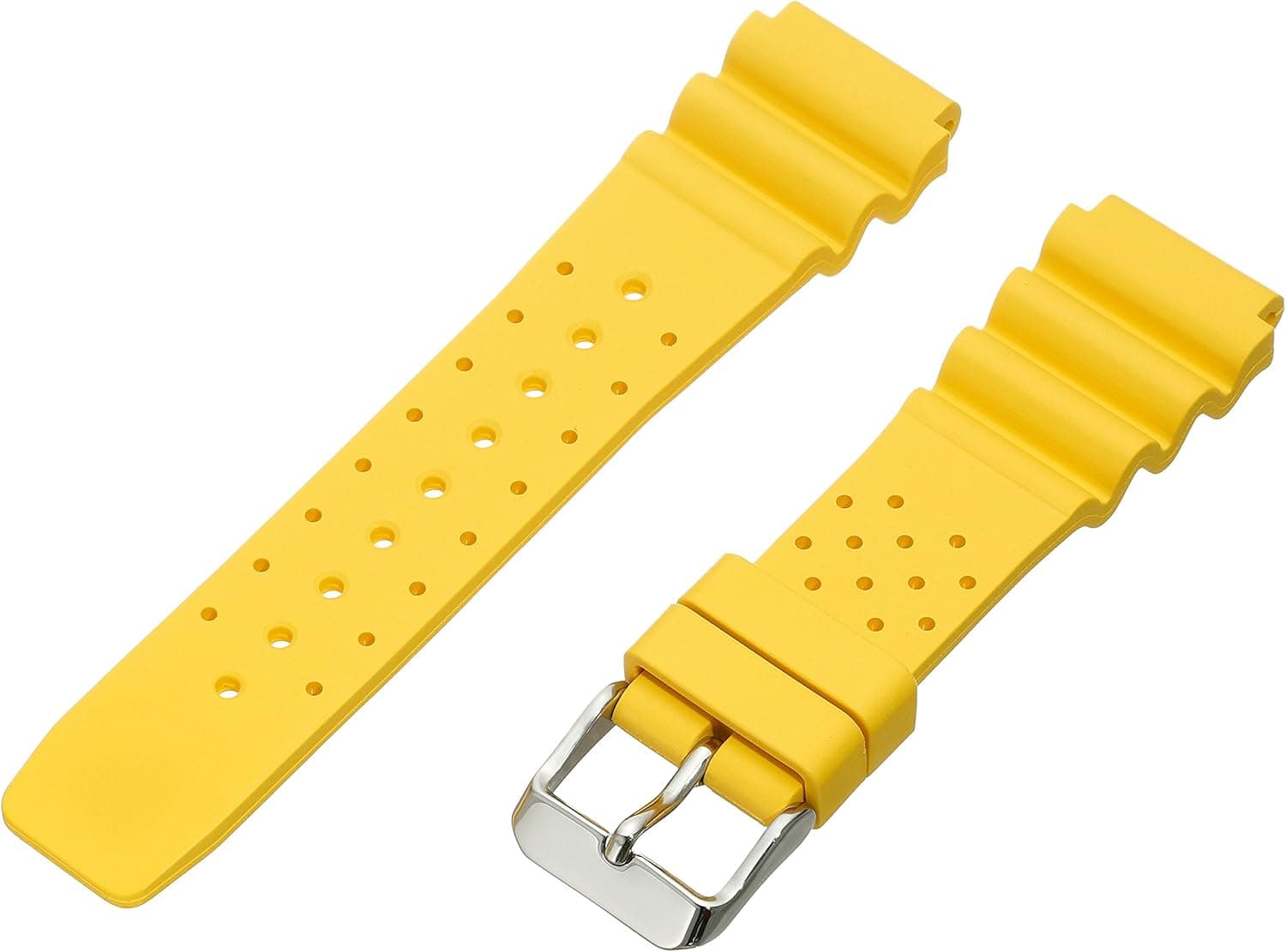 Momentum ZC-20TWS YELLOW 19mm M1 Twist Rubber Yellow Watch Strap