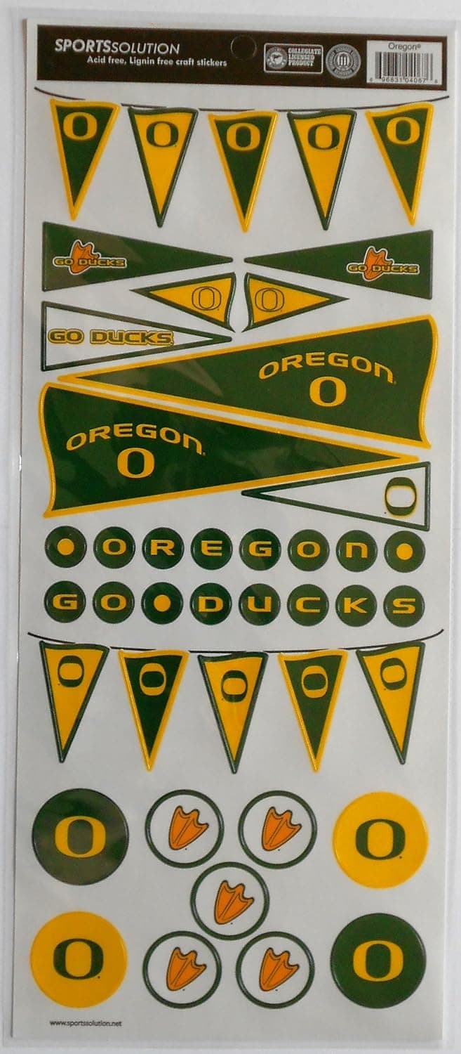 Sports Solution Oregon Ducks Pennant Sticker