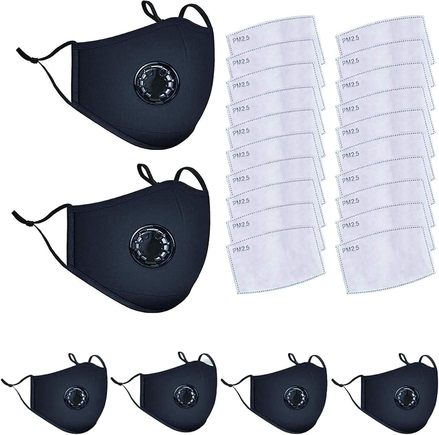 Rotective Covers with Cotton Filter Sheet,Washable Reusable Protection Cover with Breathing Valve