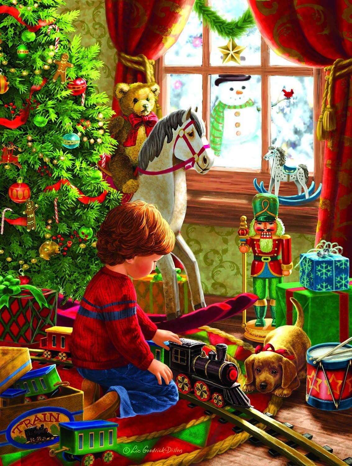 Boyhood Christmas 300 pc Jigsaw Puzzle by SunsOut - Christmas Puzzle
