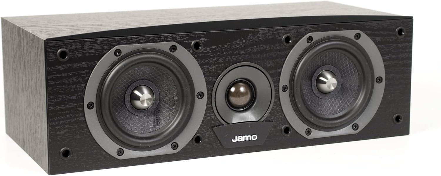 Jamo C60 CEN Center Channel Speaker (Single, Black)
