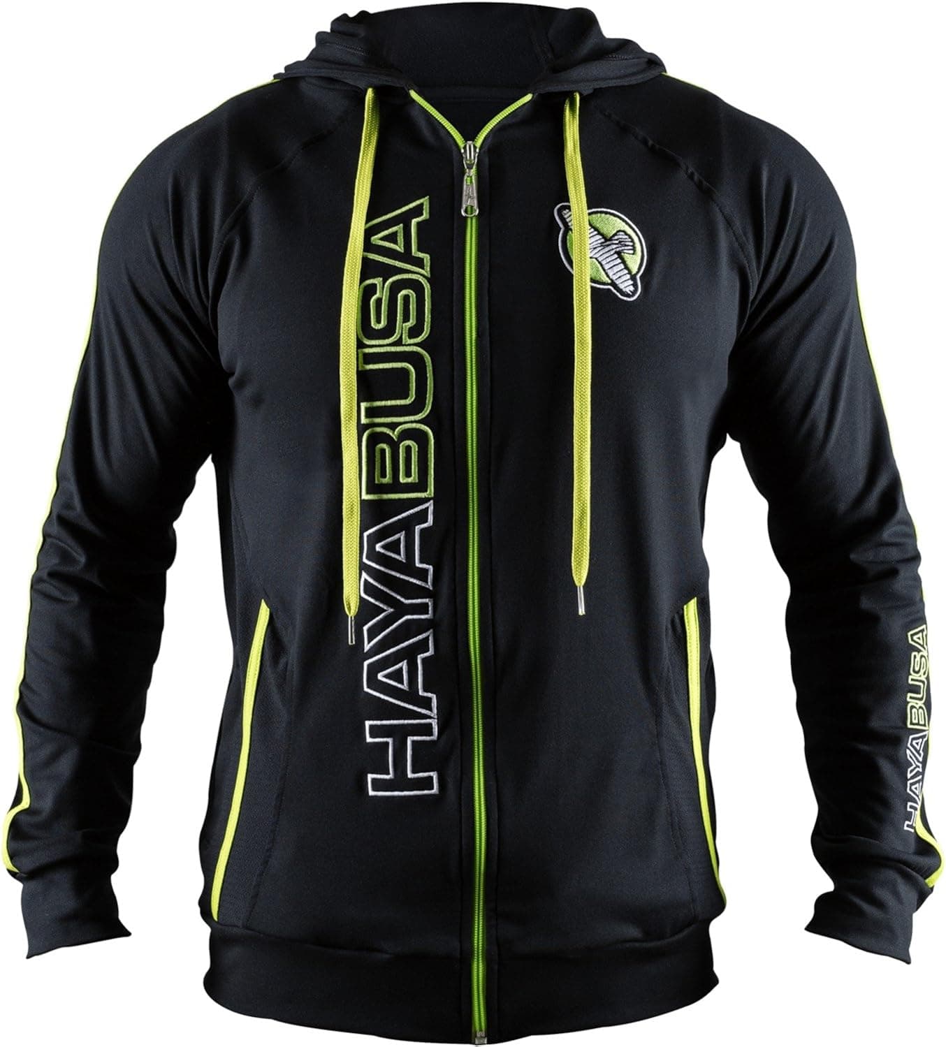 Hayabusa Prime Hoodie - Black/Yellow, Medium