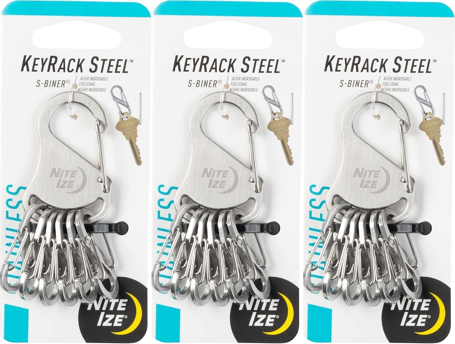 KEY RACK STNLS S-BINER