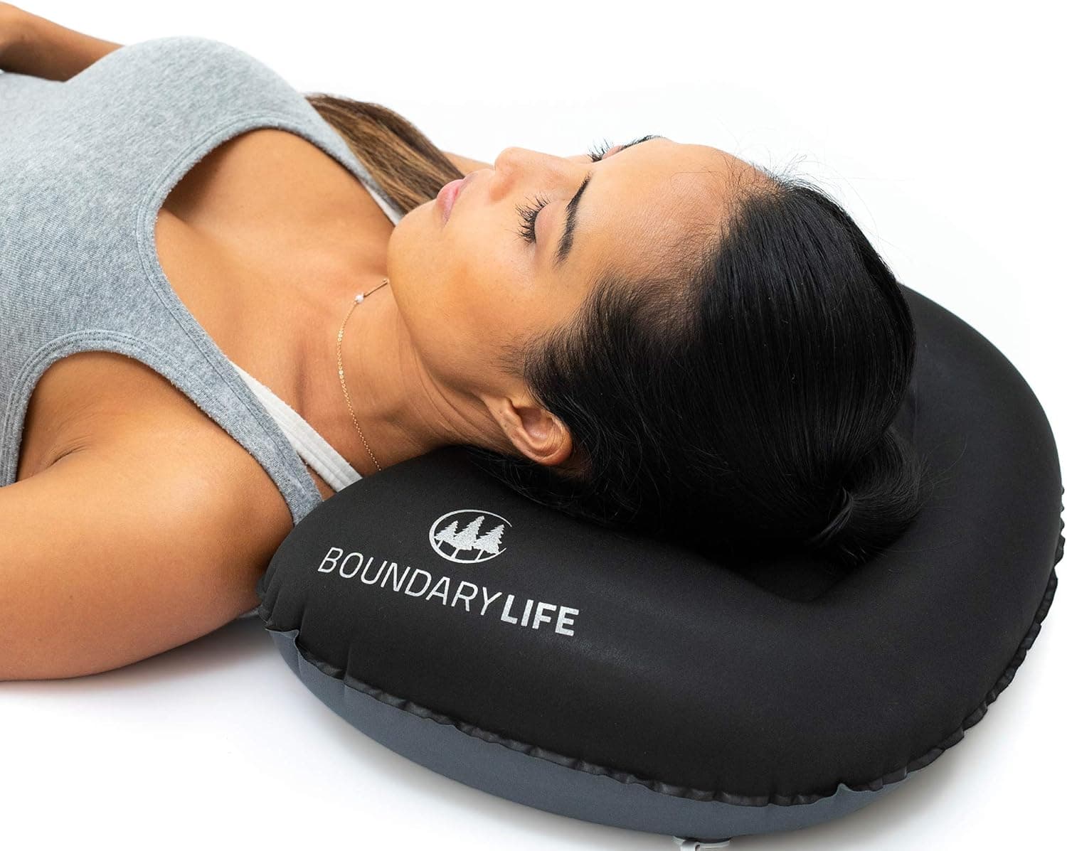 Boundary Life Camping Pillow for Sleeping | Backpacking Pillows for Hiking | Comfort in a Hammock or for Travel | Large Inflatable Pillow for Adjustable Lumbar Support in Airplane or Car