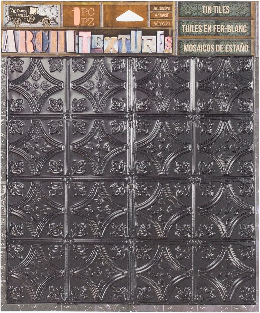 7 Gypsies Architextures Tin Tile Onyx