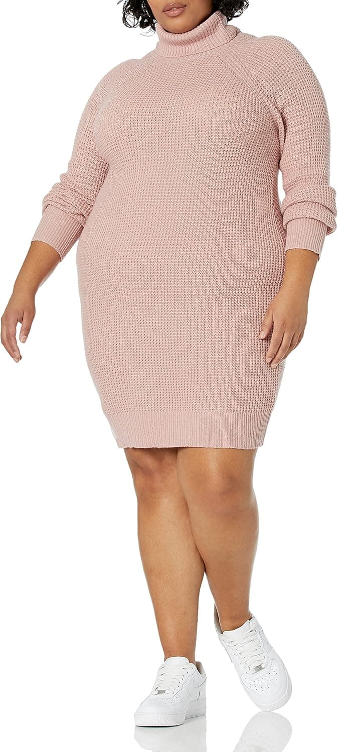 Daily Ritual Women's Wool Blend Turtleneck Sweater Dress