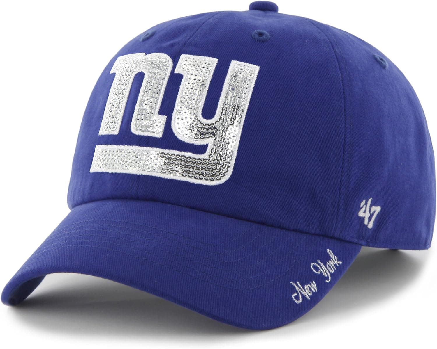 NFL New York Giants Women's Sparkle Team Color, Royal