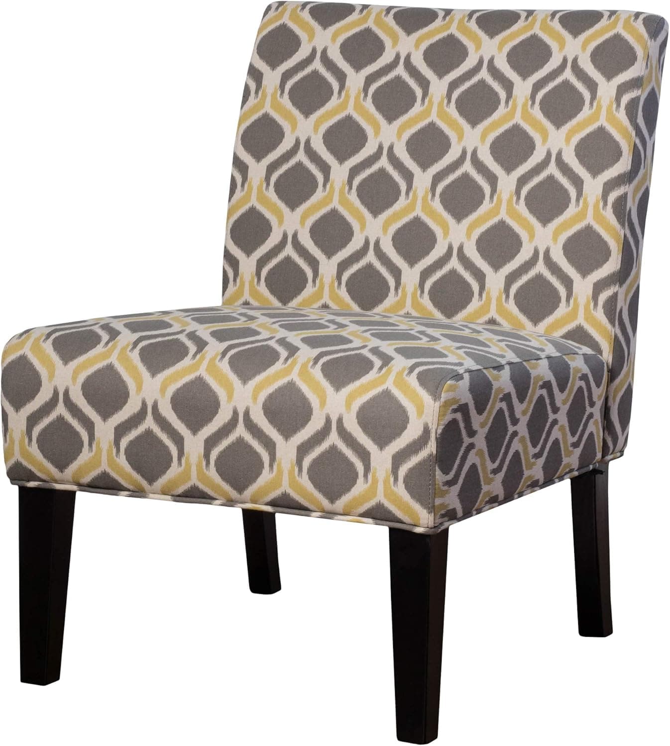 Christopher Knight Home Kassi Fabric Dining Chair, Yellow / Gray