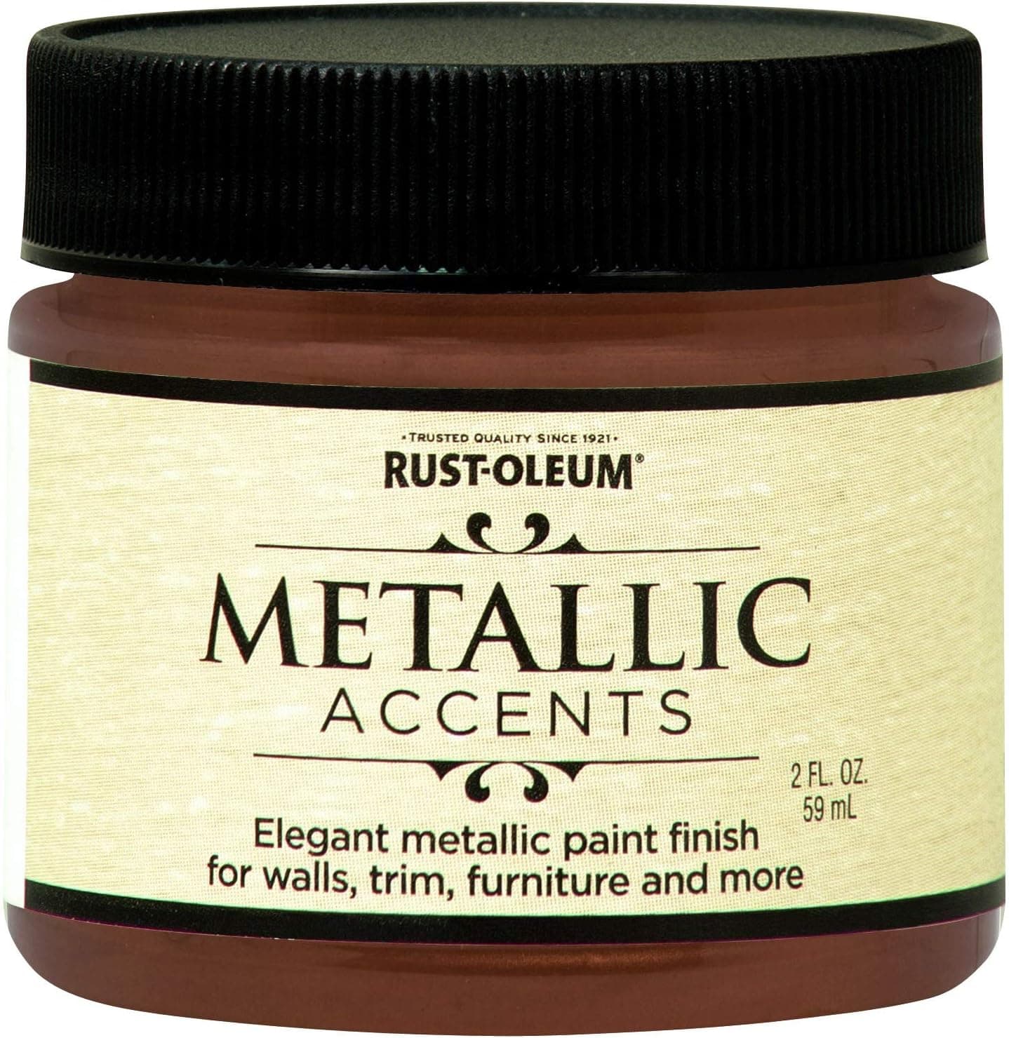 Rust-Oleum 255335 Metallic Accents Paint, 2 oz Trial Size, Copper Penny