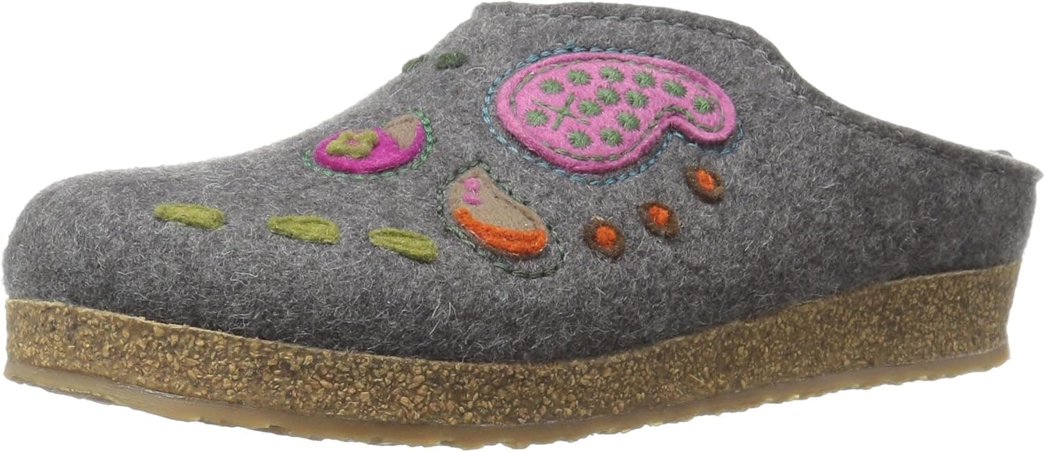 Haflinger Women's Gz Paisley Grey Flat