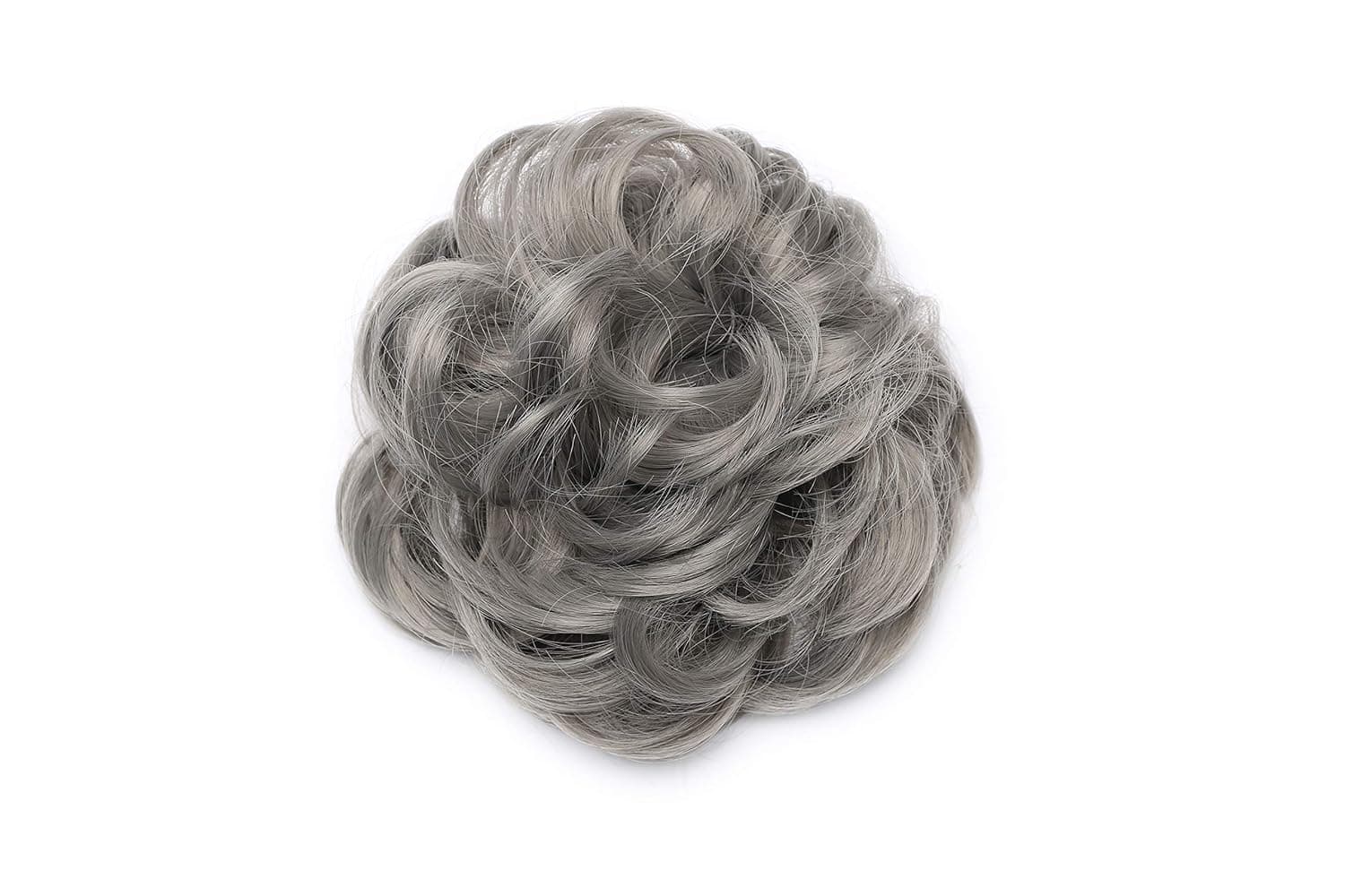 Hair Bun Hair Piece 2pcs 40g Dark Gray