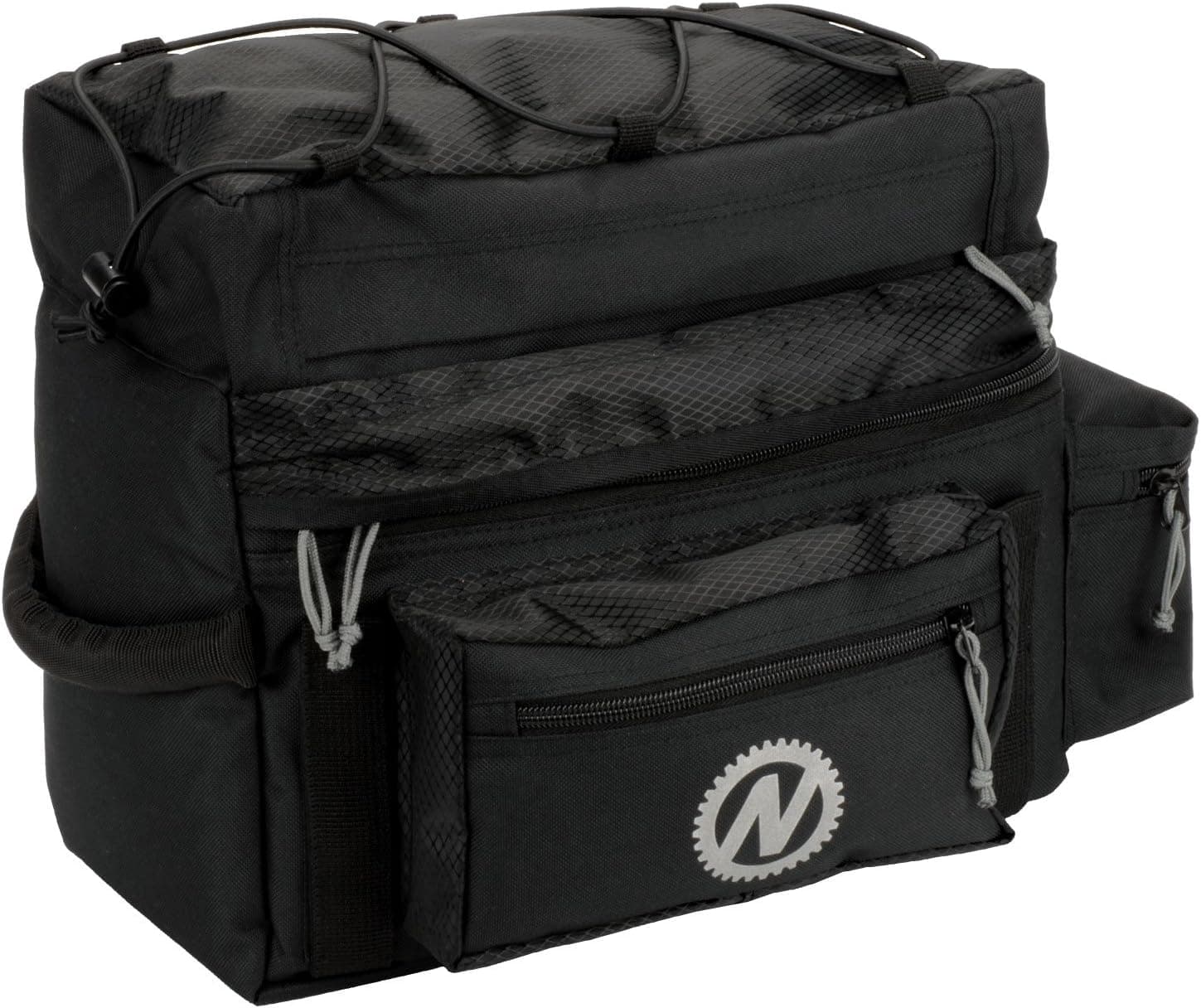 KINGSWELL Bike Pannier Bag Durable Tote Bag Zipper Pockets Bicycle Rear Rack Double Panniers Back Seat Package for Outdoor Ride