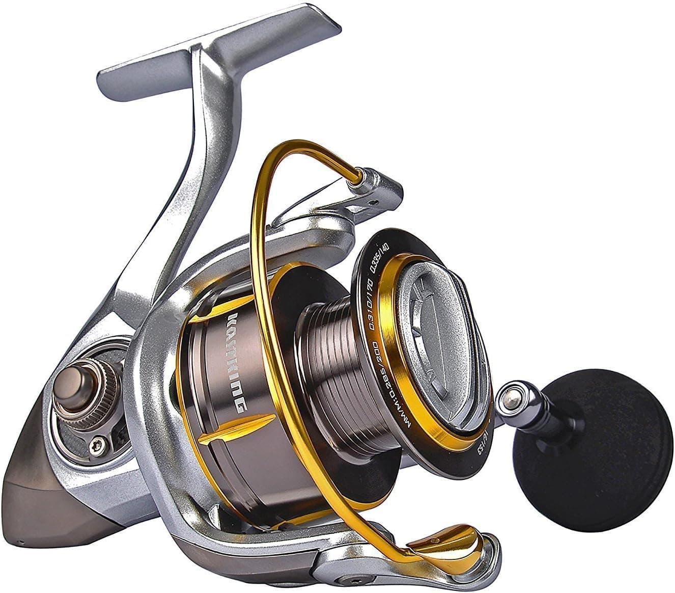 KastKing Kodiak Saltwater Spinning Reel - 39.5 LB Carbon Fiber Drag, All Aluminum, 10 + 1 Stainless Steel Shielded Bearings, Enhanced Stainless Steel Main Shaft(Kodiak4000)
