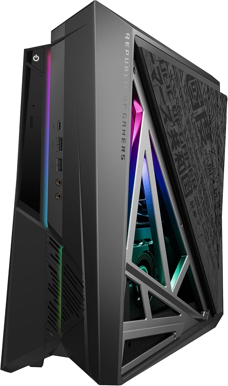 ASUS ROG Huracan G21 Compact Desktop Computer, Intel Core i7-8700, GeForce GTX 1080, 16GB 2666MHz RAM, 512GB SSD + 1TB HDD, 802.11AC Wi-Fi, DVD Drive, Windows 10, G21CN-DS781