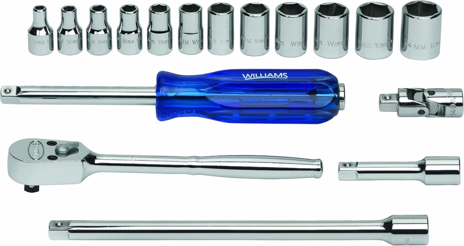 Williams MSM-17HF 17-Piece 1/4-Inch Drive Socket and Drive Tool Set