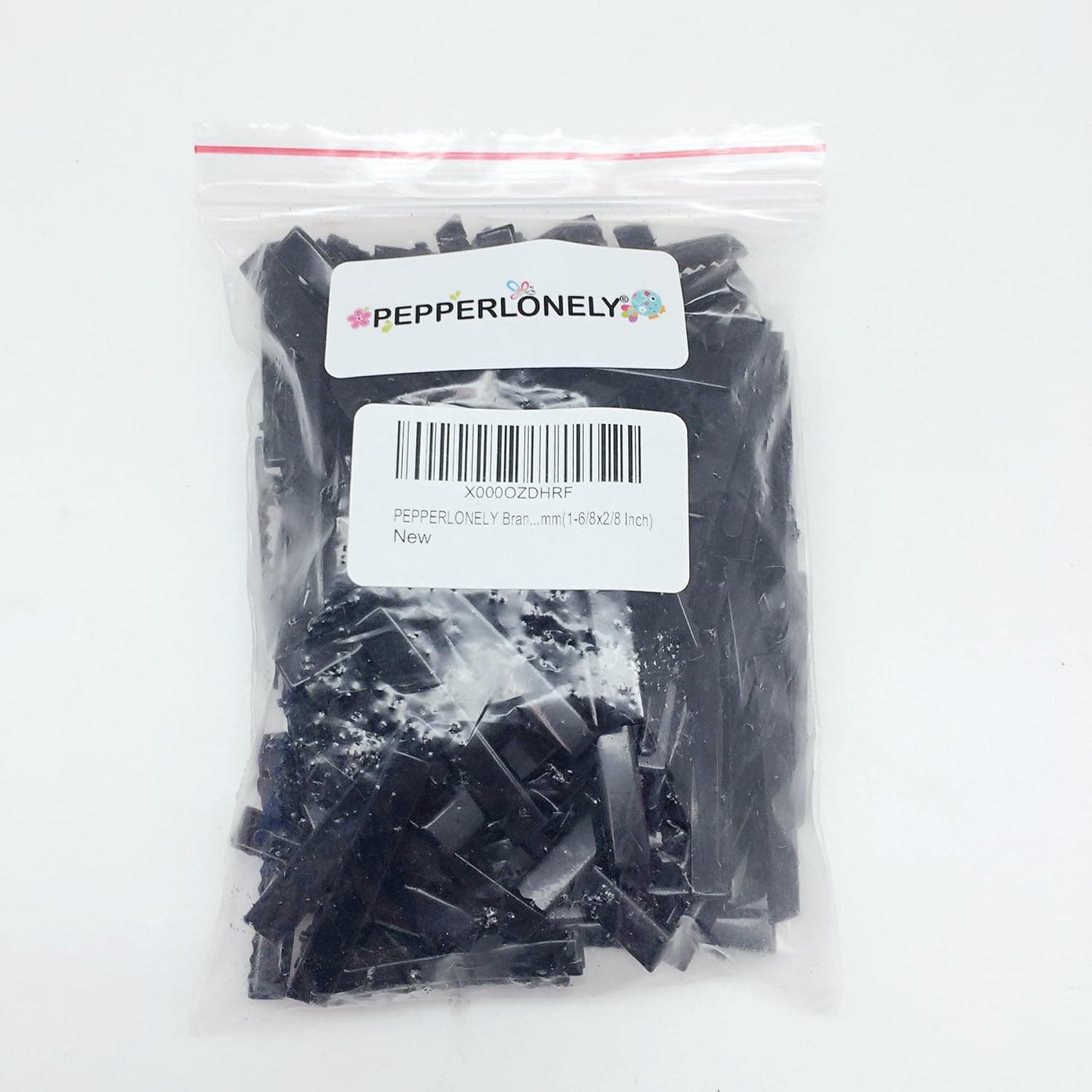 PEPPERLONELY Brand 100PC Black Single Prong Alligator Hair Clips 46x7mm(1-6/8x2/8 Inch)