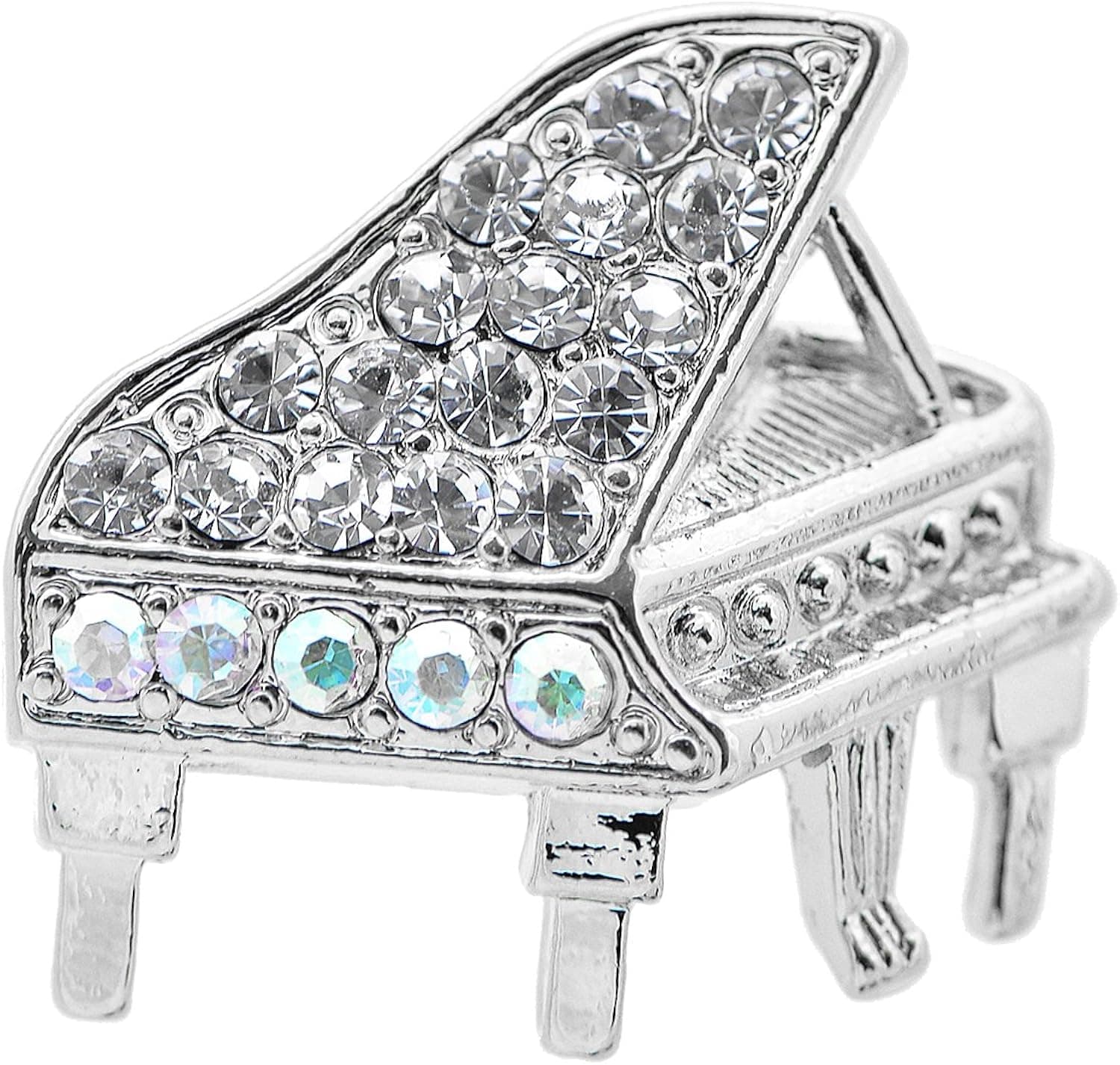 Spinningdaisy Tiny Jewel Crystal Grand Piano Brooch Pin