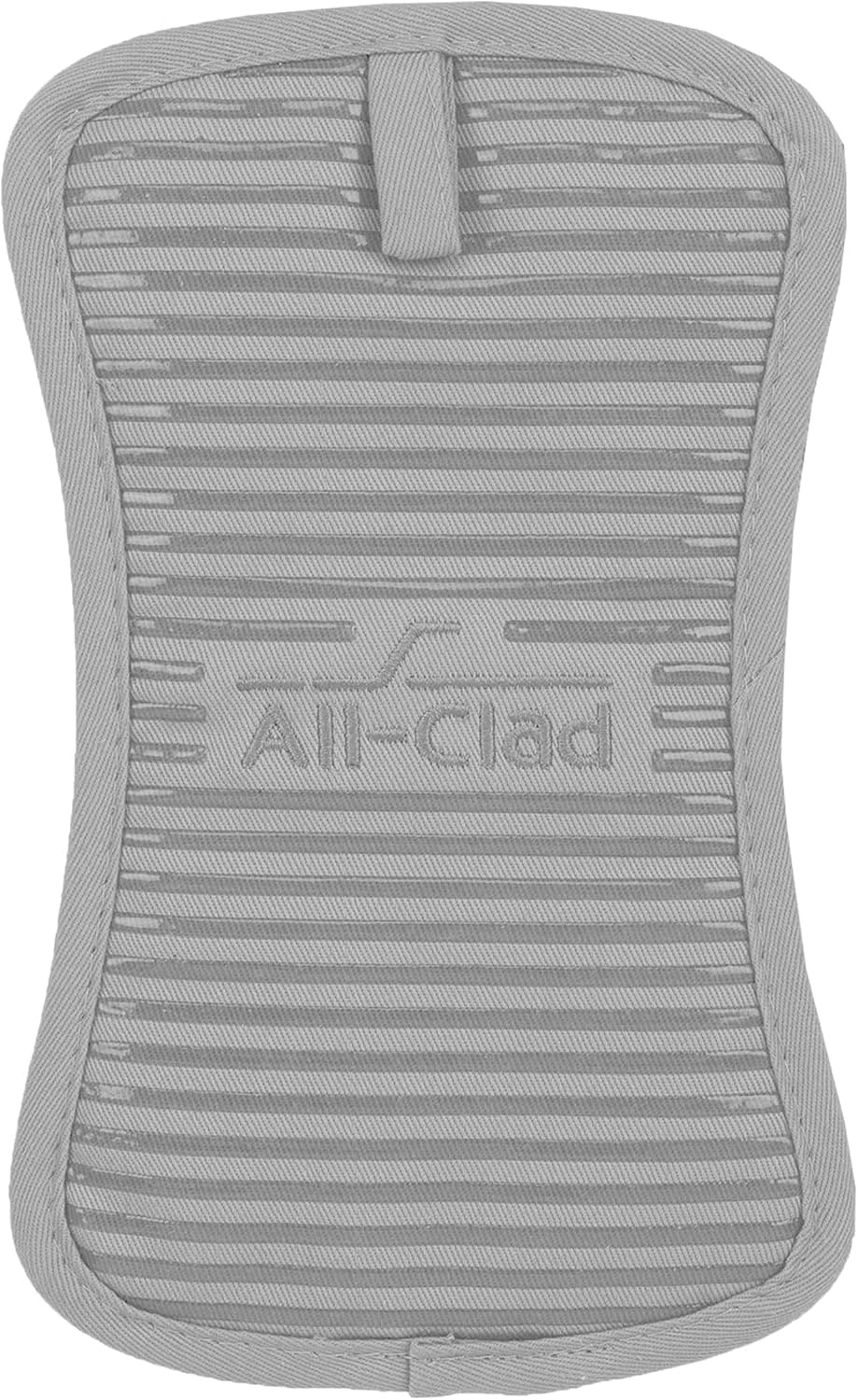 Silicone Pot Holders for Kitchen, 100% Cotton, Heat-Resistant Up to 500 Degrees, 1 Pack Titanium All-Clad Textiles