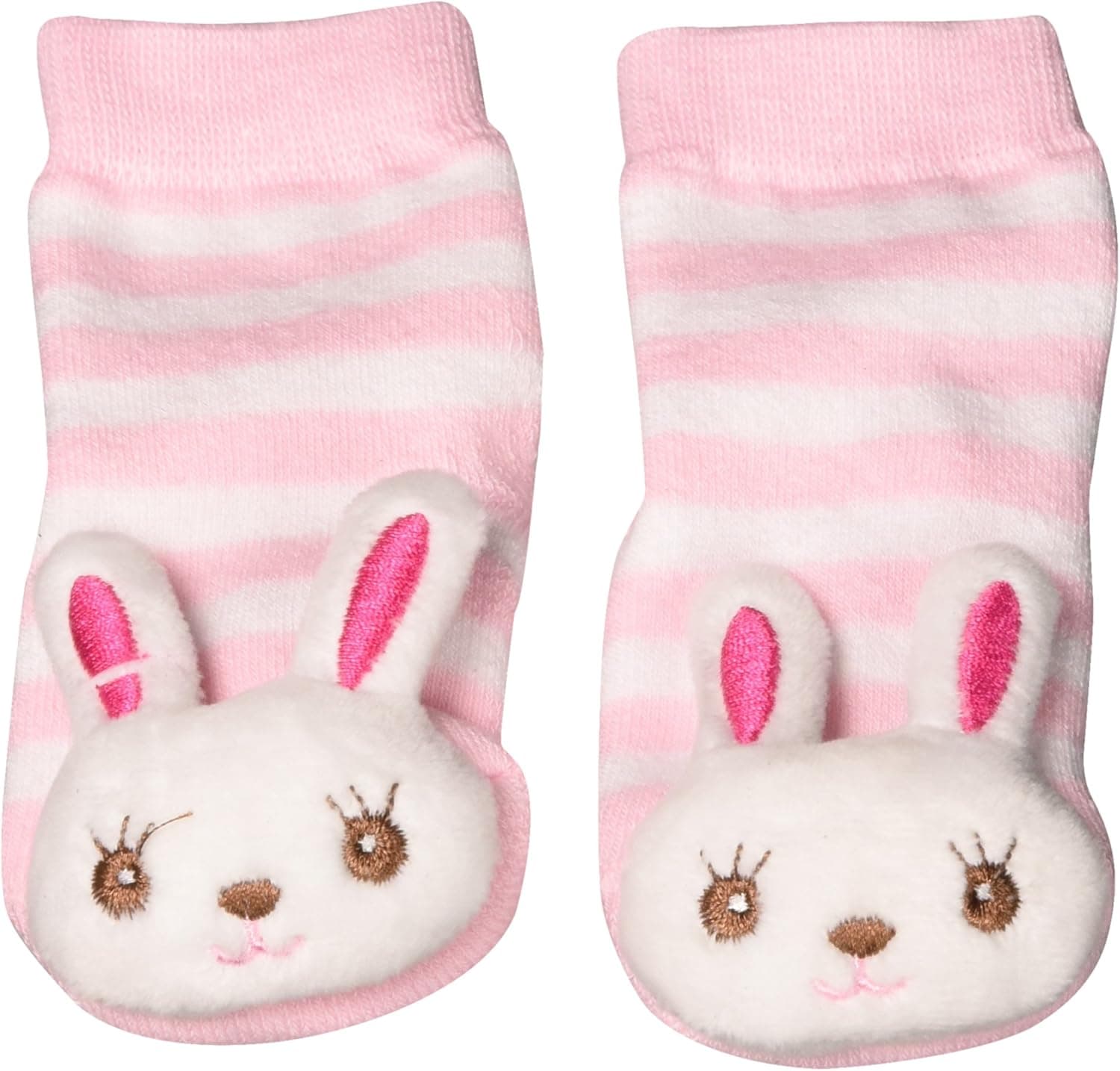 Two's Company Adorable Rattle Socks Set of 4 Designs Children Sock